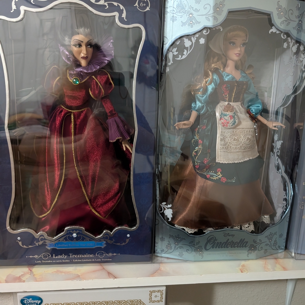 Disney LE Doll Bundle: Tremaine and Rags Cinderella. Never opened or removed.